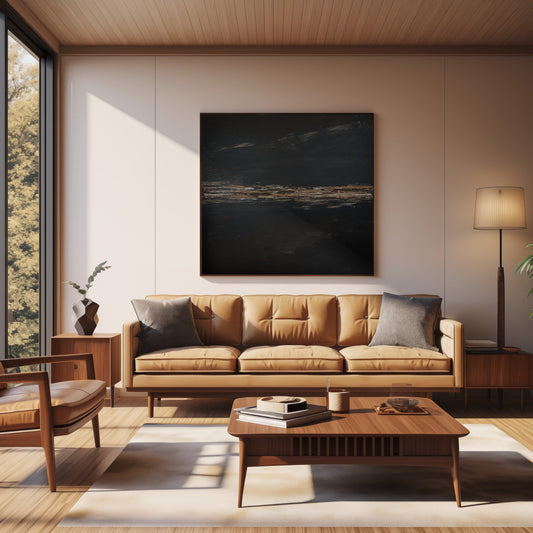 Warm neutral abstract painting with layered clay and stone tones, created in textured heavy body acrylic by Charlotte George earthy, grounded, and elegant